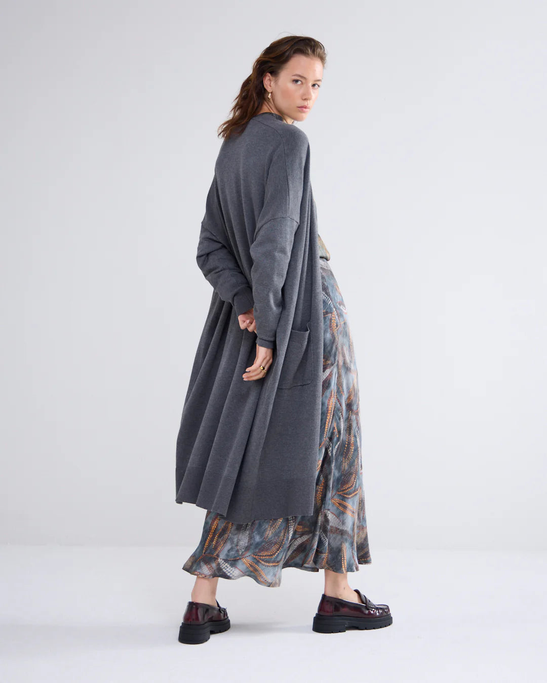 Summum Woman Oversized Long Cardigan